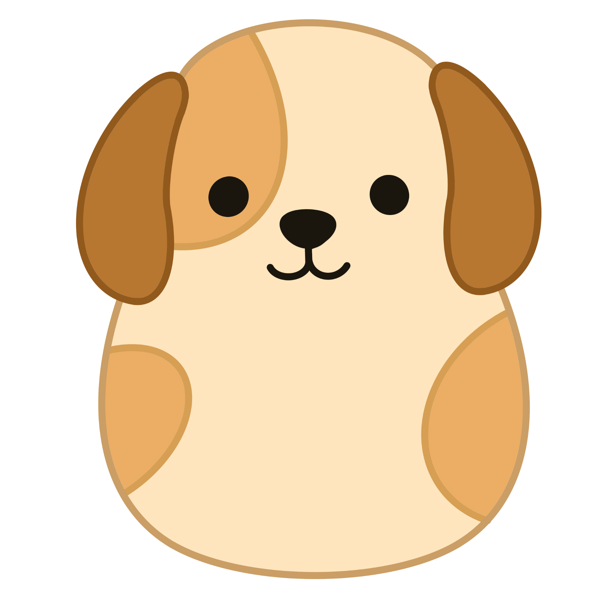 Beagle Puppy Kawaii Plushie Cross-Stitch Pattern