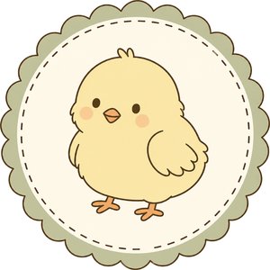 Baby Chick Kawaii Plushie Cross-Stitch Pattern
