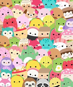 Mix Cute Squishmallow 3 Kawaii Plushie Cross-Stitch Pattern