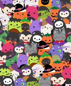 Mix Cute Squishmallow 6 Kawaii Plushie Cross-Stitch Pattern