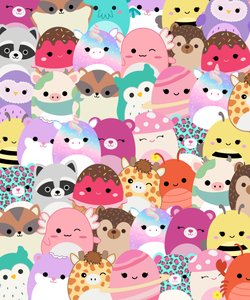 Mix Cute Squishmallow 7 Kawaii Plushie Cross-Stitch Pattern