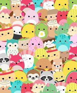 Mix Cute Squishmallow 8 Kawaii Plushie Cross-Stitch Pattern