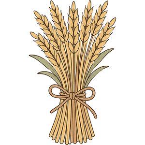 Wheat Sheaf Kawaii Plushie Cross-Stitch Pattern